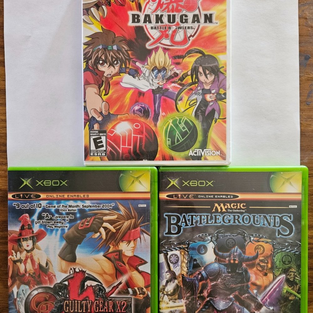 2 Xbox Original Games and 1 Wii Game. C.I.B